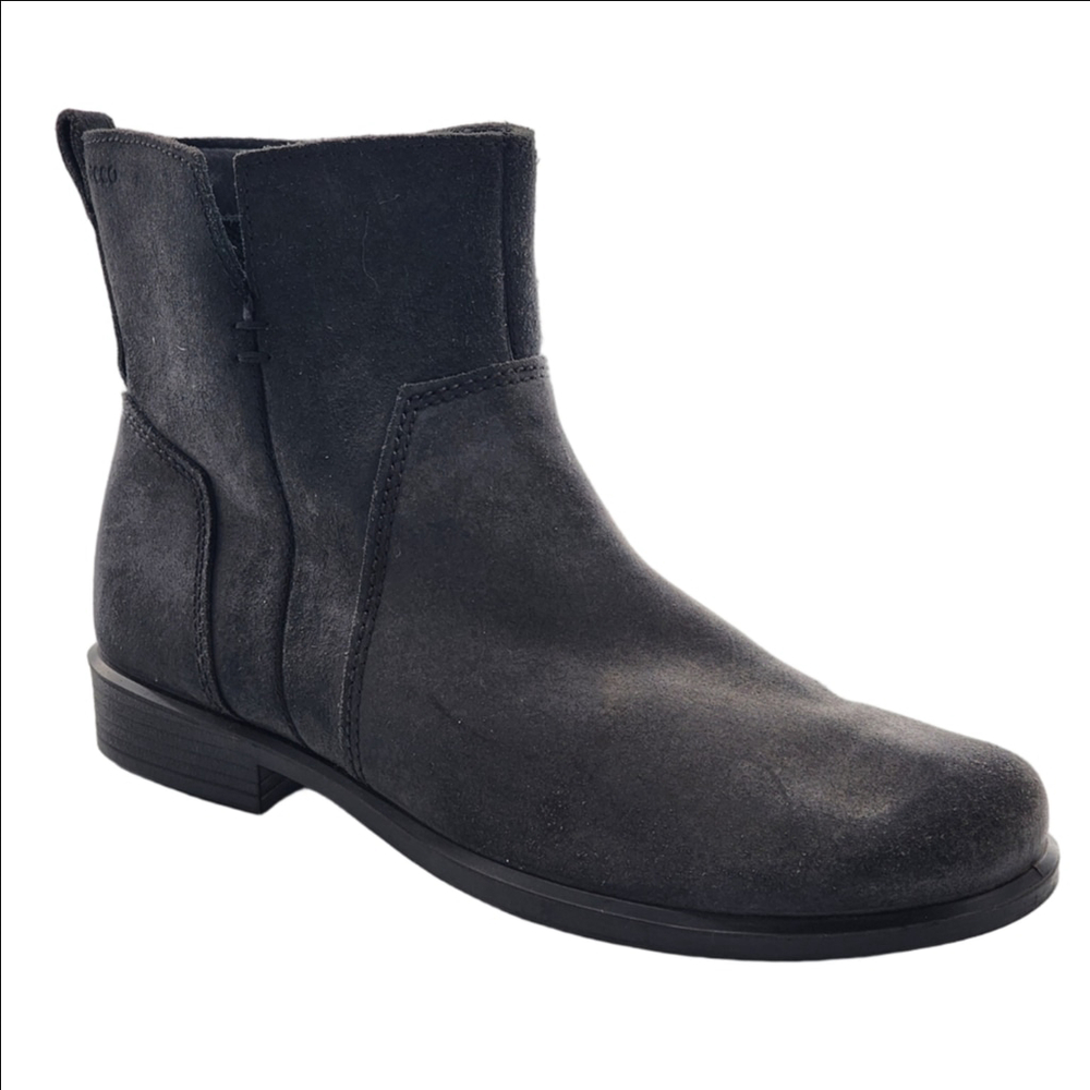 ECCO Black Suede Ankle Boots‎ Women’s Size 41 (US 10–10.5)